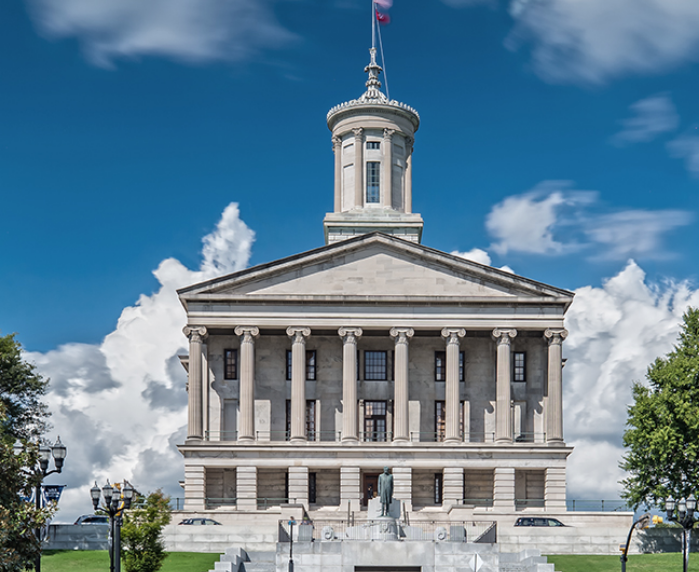 front of Tennessee State Capitol